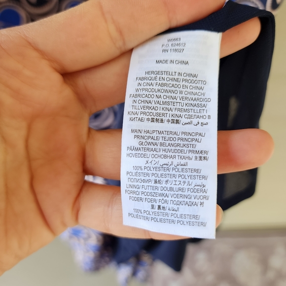 Boden Casey pleated blue printed midi dress - Picture 12 of 15